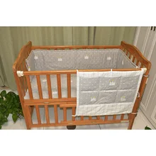 Детские постельные принадлежности(1 шт. сумка для хранения бампера) модная Горячая Детская кроватка бампер, детская кровать бампер звезда, безопасная защита для детского использования