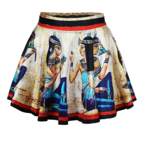 

2014 New Women Skirt Egyptian Pharaoh 3d digital printing Sexy Short skirts High-quality low-cost discount a women bottoms