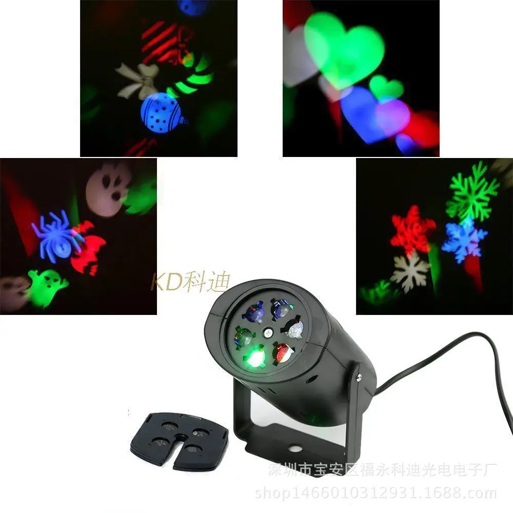 

LED graphic lamp stage lighting Christmas pattern lamp projector lamp rotating dancing light