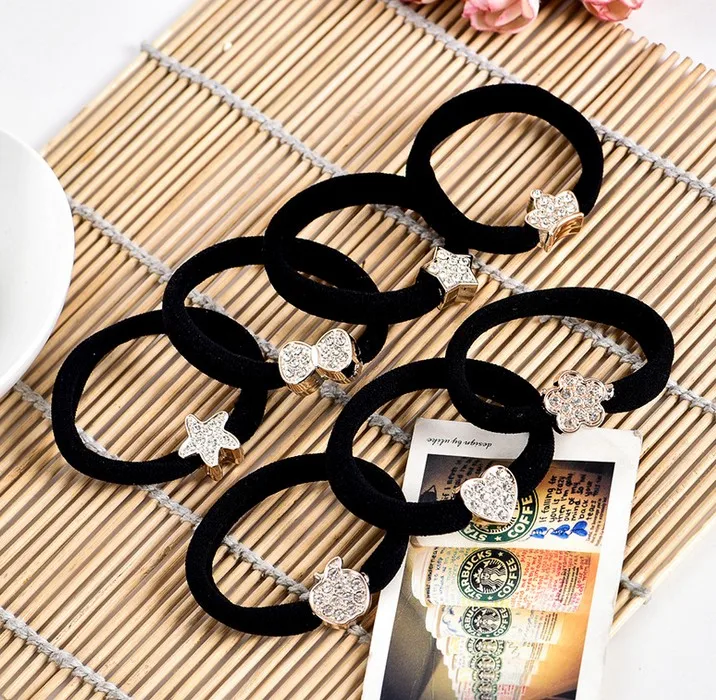 

Fashion Elastic Bandage Head Bands Gum Mickey Crown Bow Hairbands Scrunchies Girl Headwear Hair Accessories For Women Headbands