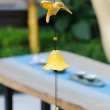 Духовой Спиннер, железный Колибри, колокольчик, Колокольчик для сада, наружный колокольчик ручной работы, металлические украшения