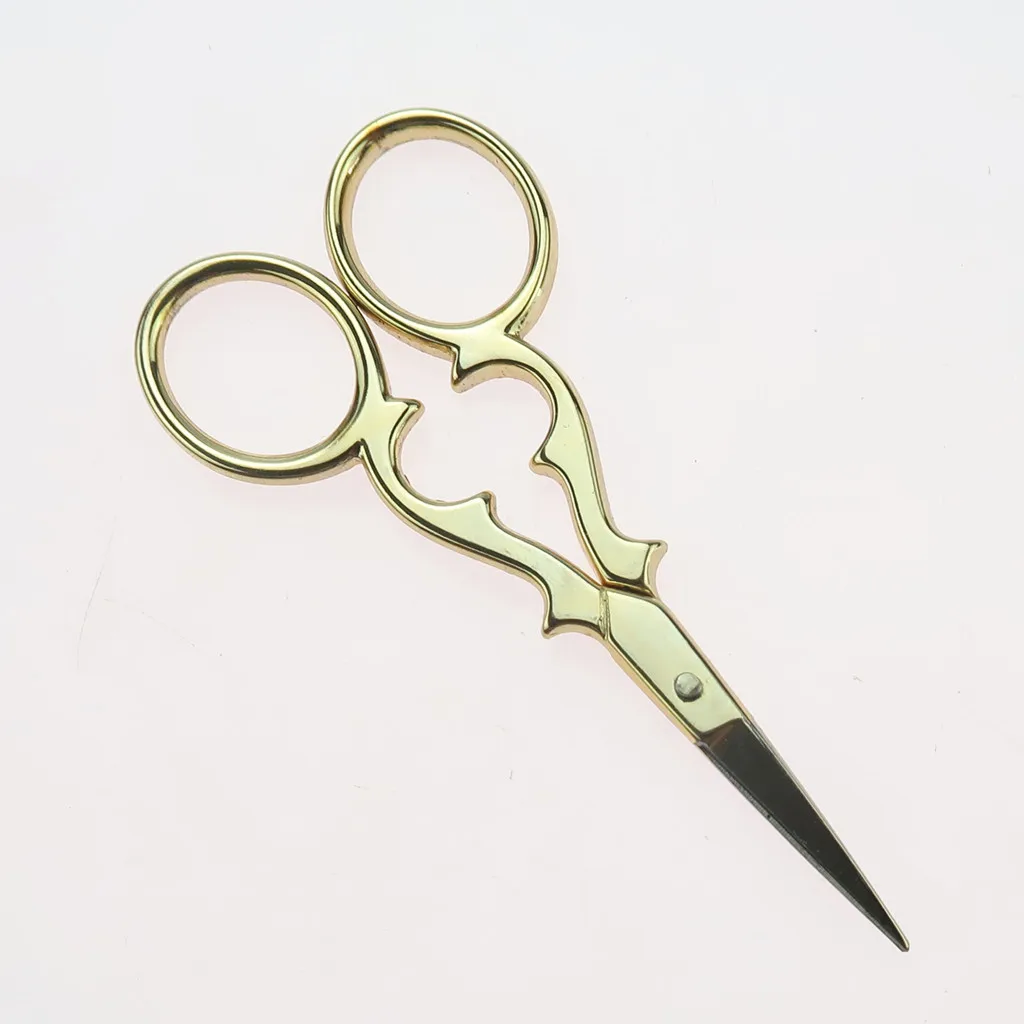 Vintage European Stainless Steel Gourd Scissor for Embroidery Sewing Needlework