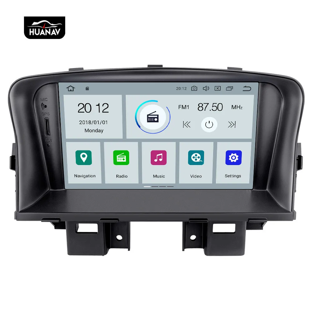 Best DSP Android 9 Car DVD GPS navigation For Chevrolet CRUZE 2008 2009 2010 2011 2012 auto radio stereo multimedia Screen player 64G 6