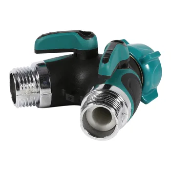 

1Pc Garden Hose Connector NPT3/4" 2 Way Heavy Duty Garden Hose Splitter Y Shape Valve Water Pipe Connector Adapter Fitting