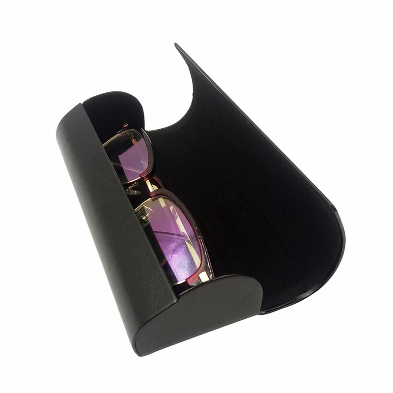 Leather Glasses Case For men Waterproof Hard Frame Eyeglass Case Women