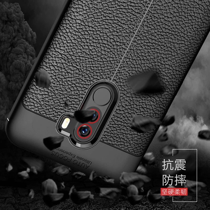 Чехол YUETUO для задней панели телефона с кожаным рисунком чехол xiaomi pocophone f1 poco f 1 xiomi