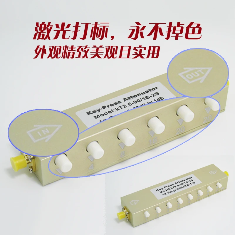 

SMA/N RF adjustable signal attenuator 0-90dB step-by-step adjustable attenuator/key adjustable attenuator
