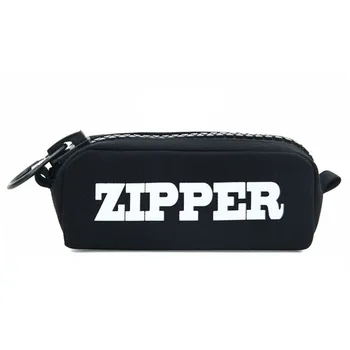 

Big zipper pencil bag Canvas Cases school pencil case Stationery Storage bag pencilcase school supplies Office supplies Black