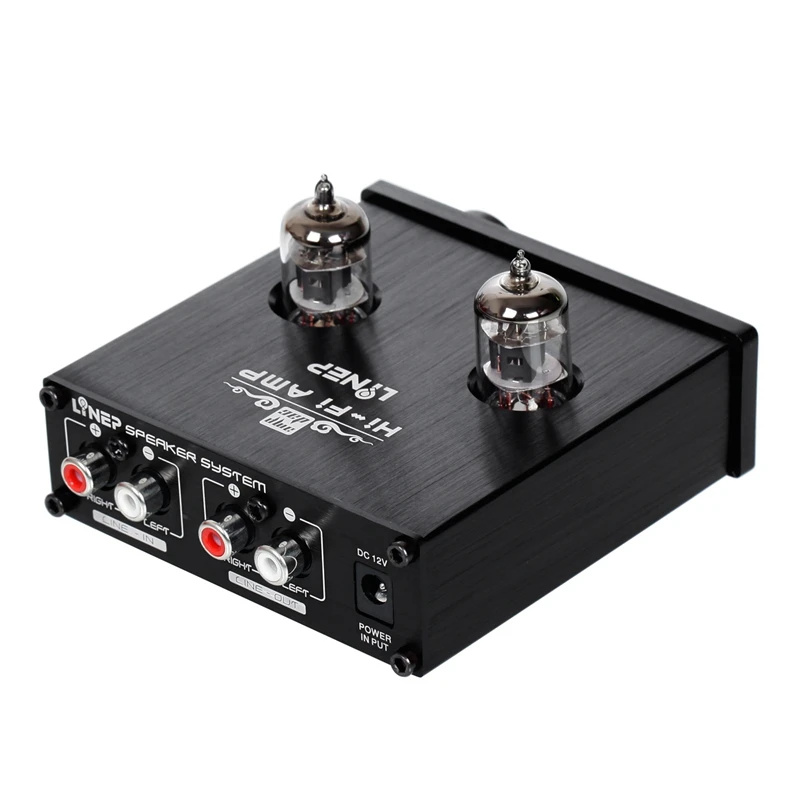 LYNEPAUAIO 6J1 Vacuum Tube Amplifier Front Stereo Amplifier Rca Signal Input And Output With Sound Adjustment Control(Us Plug)