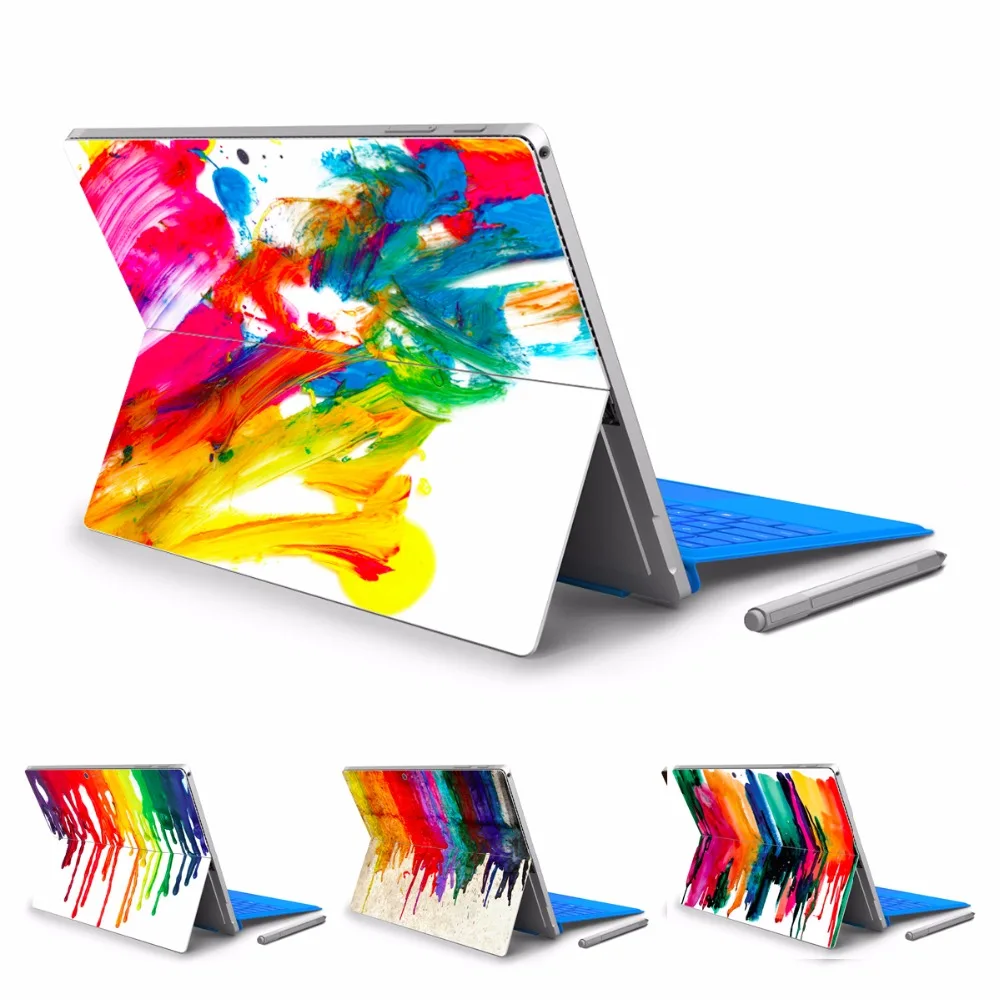 GOOYIYO для Micro Surface Pro 5 виниловая наклейка на заднюю панель планшет деревянная