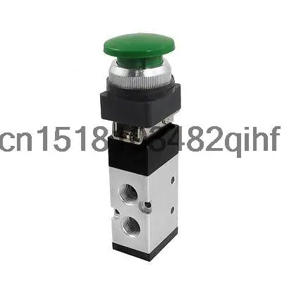 MV522PB 12 мм нить Вход 2/5 путь зеленый гриб Кнопка воздуха механический клапан