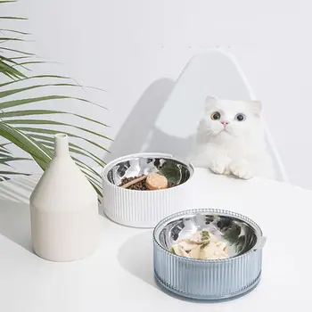 

Stainless Steel Dog Bowl Sport Travel Pet Dog Cats food feeder bowl Drinking Water Fountain with Nonslip Base Pet Bowl Feeding