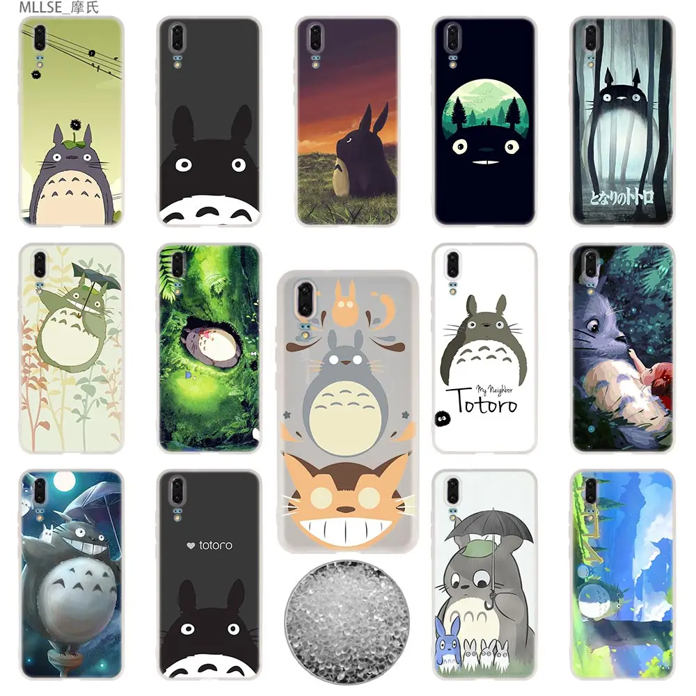 

Cat Totoro cute TPU Cover Phone Cases Soft For Huawei P 20 pro P10 Plus P9 P8 lite 2017 P30 pro samrt 2019 Nova 3e