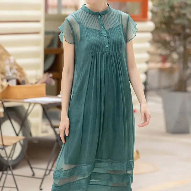 Taille Robes Bleu See Rétro Banquet Chart S Plage Club Fleur