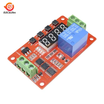 

DC 12V Auto Digital Trigger Time Delay Relay Self-lock Cycle Timer Timing Relay Module Board PLC Home Automation 0~9999s adjust