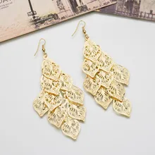 Sale Vintage Leaf Big Drop Earrings for women Fashion Jewelry Alloy Long Tassel Earrings Weddings Bride Hollow Out 2019 New цена Sale Vintage Leaf Big Drop Earrings for women Fashion Jewelry Alloy Long Tassel Earrings Weddings Bride Hollow Out 2019 New цены онлайн