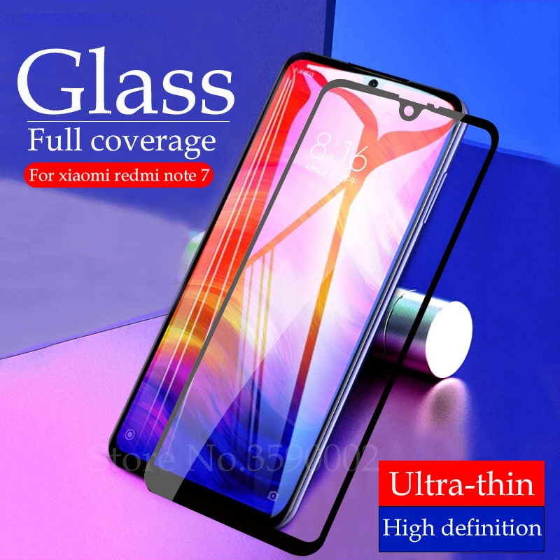 

Protective Glass For Xiaomi Redmi Note 7 Screen Protector Xiomi Xaomi Redmy Note7 Tempered Glass Redmi Note 7 Full Cover Film 3D