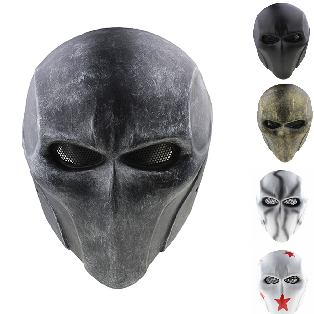 2 Eyes Version Deathstroke Airsoft Tactical Mask Helmet Arkham