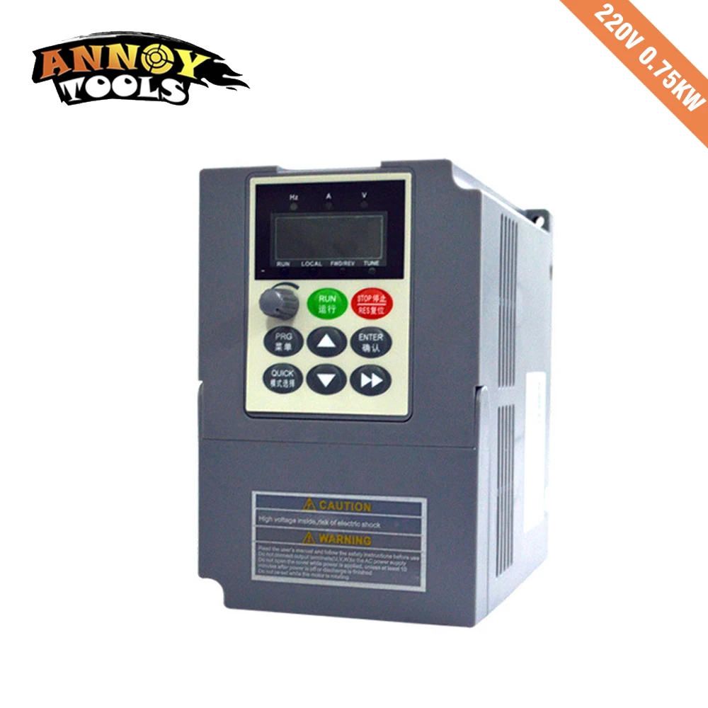 

0.75KW 220V Single Phase Input Frequency Inverter 4A 220V 3 Phase Output Mini Frequency Drive Converter V8 Series