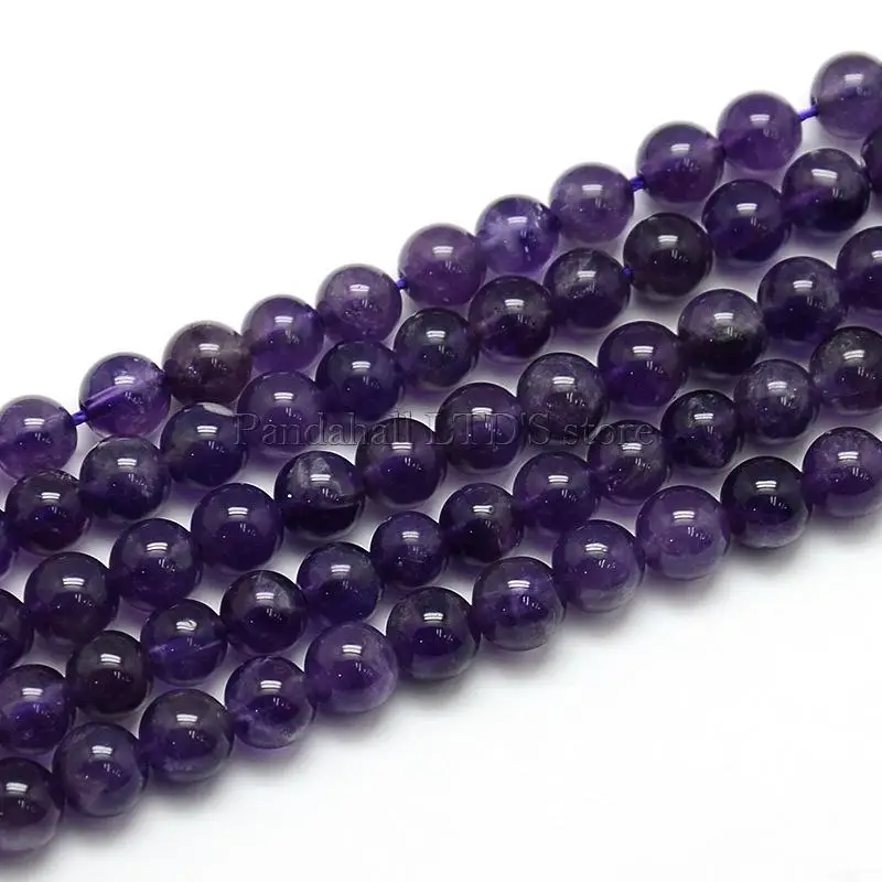 

Natural Round Bead Strands, Grade AB+, 6mm, Hole: 1mm; about 69pcs/strand, 15.74
