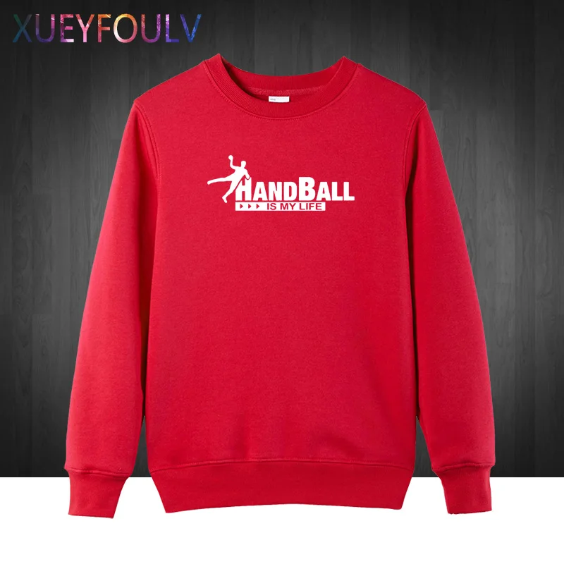 Handballs это моя жизнь Творческий Для мужчин s 2018 кофты Новинка худи с круглым