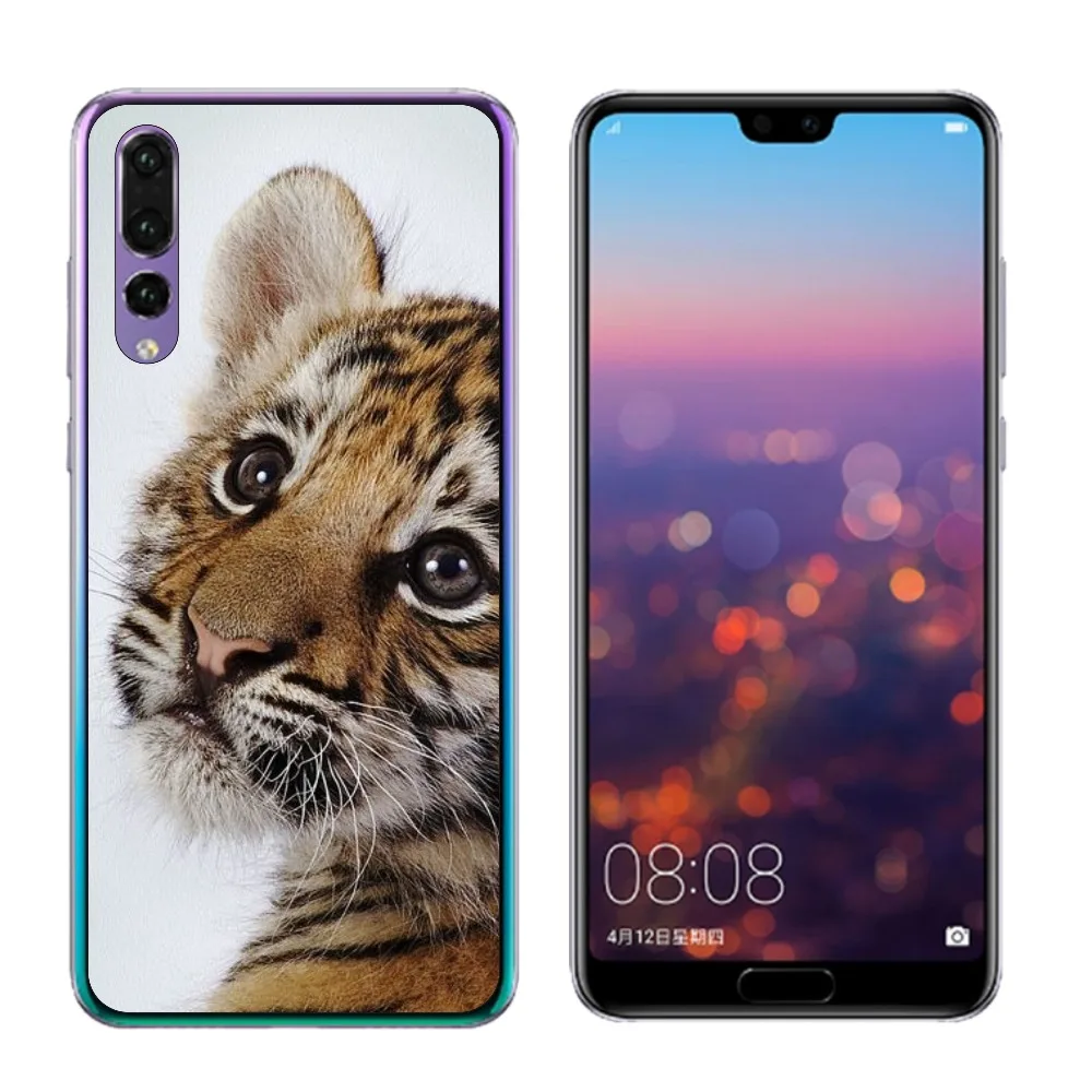 Для huawei P20 Pro Чехол Симпатичные мягкие ТПУ окрашенные телефон Обложка принципиально модные Coque для p20 pro coque