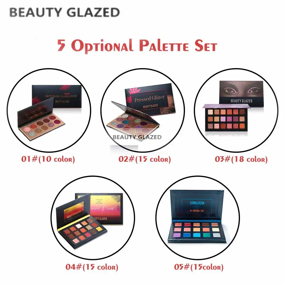 

BEAUTY GLAZED Glitte Eyeshadow Palete Make up Eye Shadow palette Long-lasting Easy To Wear Eyeshadow Matte Shimmer sombras