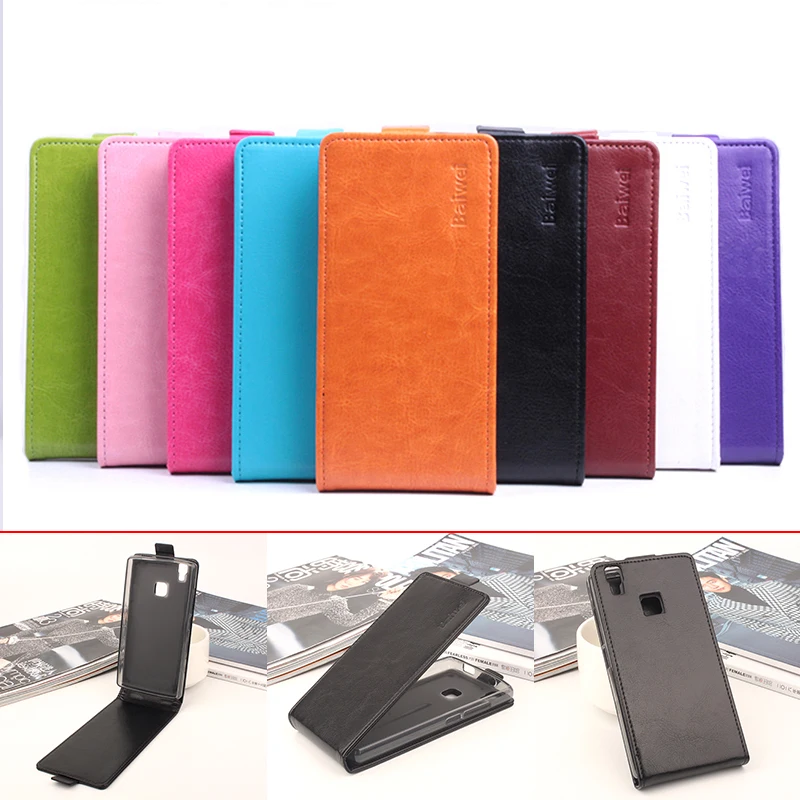 

Case For Doogee X5 Max/X5 Max Pro Phone Case Pure Color [Up-down Open] Vertical Flip Premium Lichee Pattern PU Leather Wallet
