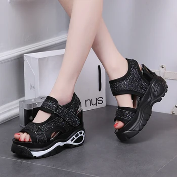 

Harajuku Women Sandals Summer Slippers Platform Shoes Woman Thick Sole Casual Shoes Ladies Creepers Slides Mujer Sandalias