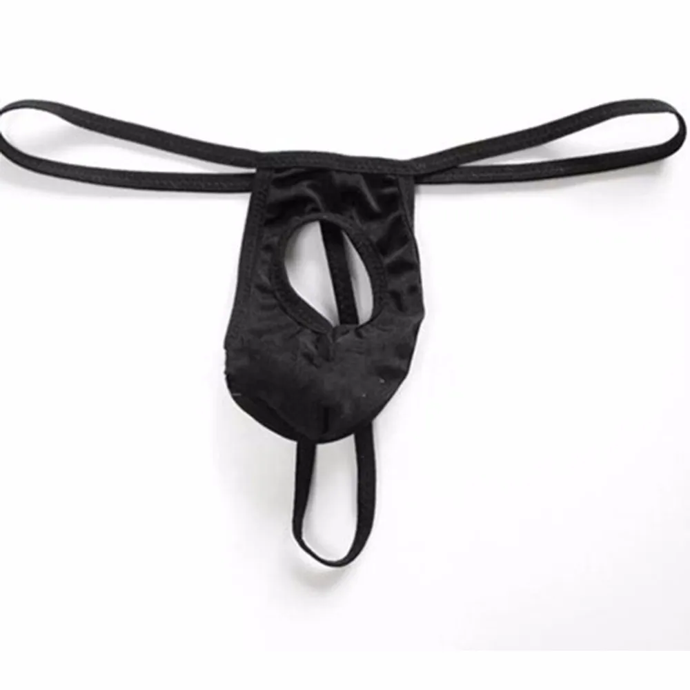 New Fashion Sexy Lingerie For Men Erotic Gay Briefs G-String Temptation Lingerie Bare Open Penis Thong G-String Panties LB -