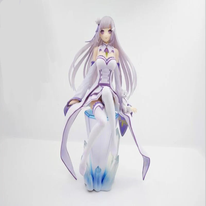 

Emilia anime action figure Re:Life in a different world from zero cartoon toy figurine collection decoration gifts boxed T7143