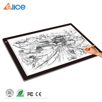 

Digital Graphic Tablet A2 LEDThin Stencil Drawing Board Light Tracing Writing Portable Electronic Tablet Pad Stepless Dimming