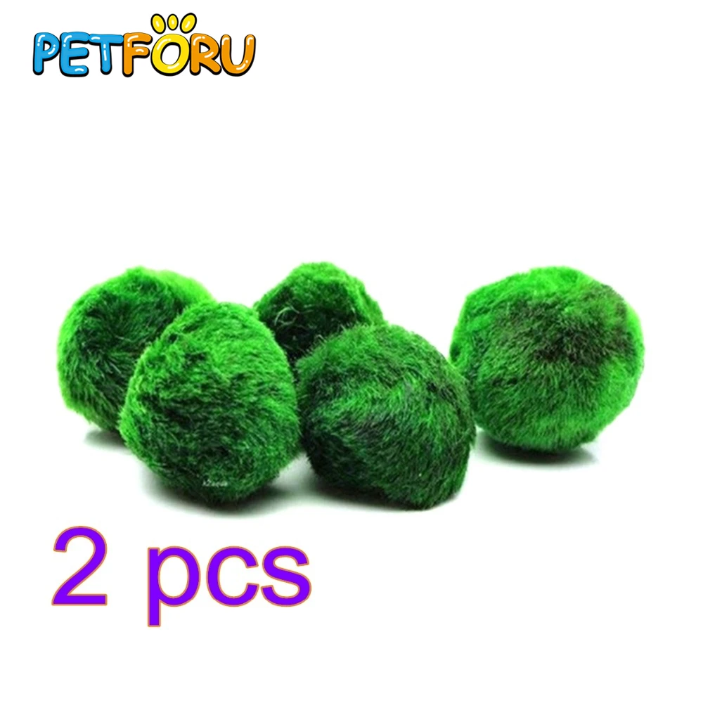 2pcs PETFORU Seaweed Algae Ball Aquarium Decor Ornament Water