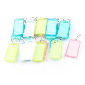 

Barber Multicolor Plastic Name Tag Badge Clip Holder Key Chain 25 Pieces