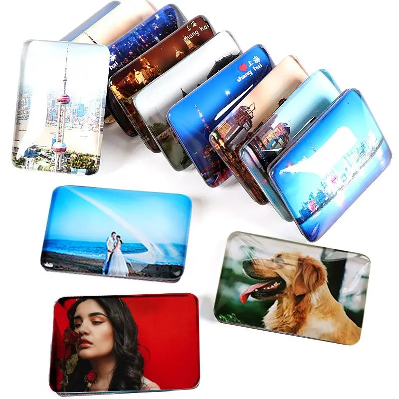 

Personal Custom Refrigerator Magnets Sticker 1PCS Fridge Magnet Your Lovers Baby Family Photo DIY Refrigerator Decoration
