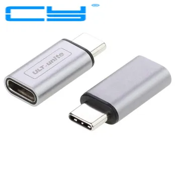 

2017 NEW Silver & Gray 10Gbps Metal USB-C USB Type-C USB 3.1 type c male to female Adapter Connector converter USB3.1 type-c