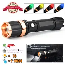 Tactical Police 10000 Lumen LED Flashlight XM-L T6 LED 3Modes Flashlight Aluminum Torch Bike Lamp For Bicycle Outdoor Sports P35