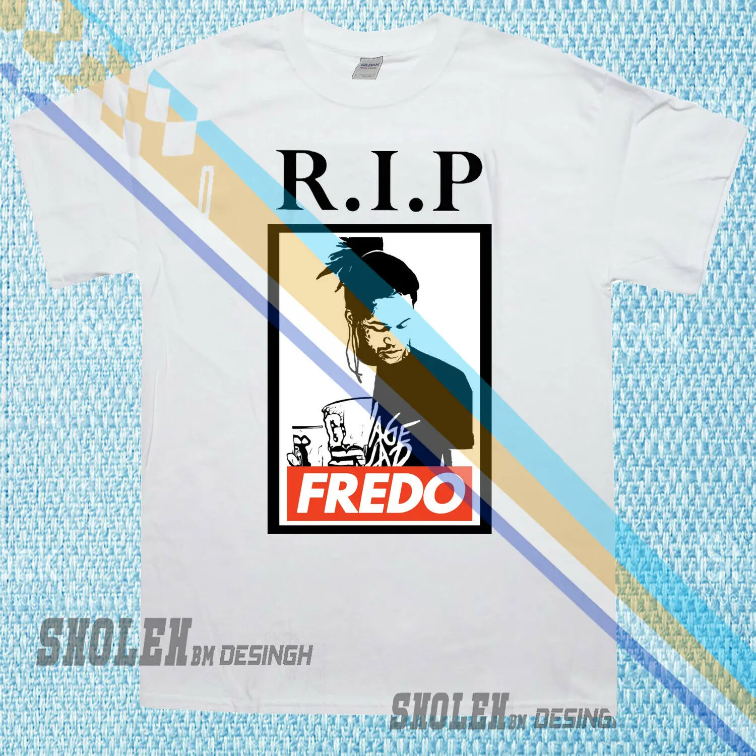 2019 модная Ограниченная Коллекция вдохновленная Fredo Santana Hip Hop R.I.P редкая футболка с