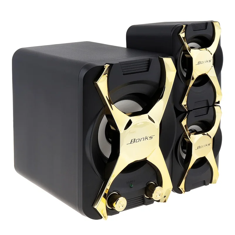 Portable Combination Speakers 3D Stereo Subwoofer PC Speaker Bass Music DJ USB Computer Speakers for Laptop Phone TV