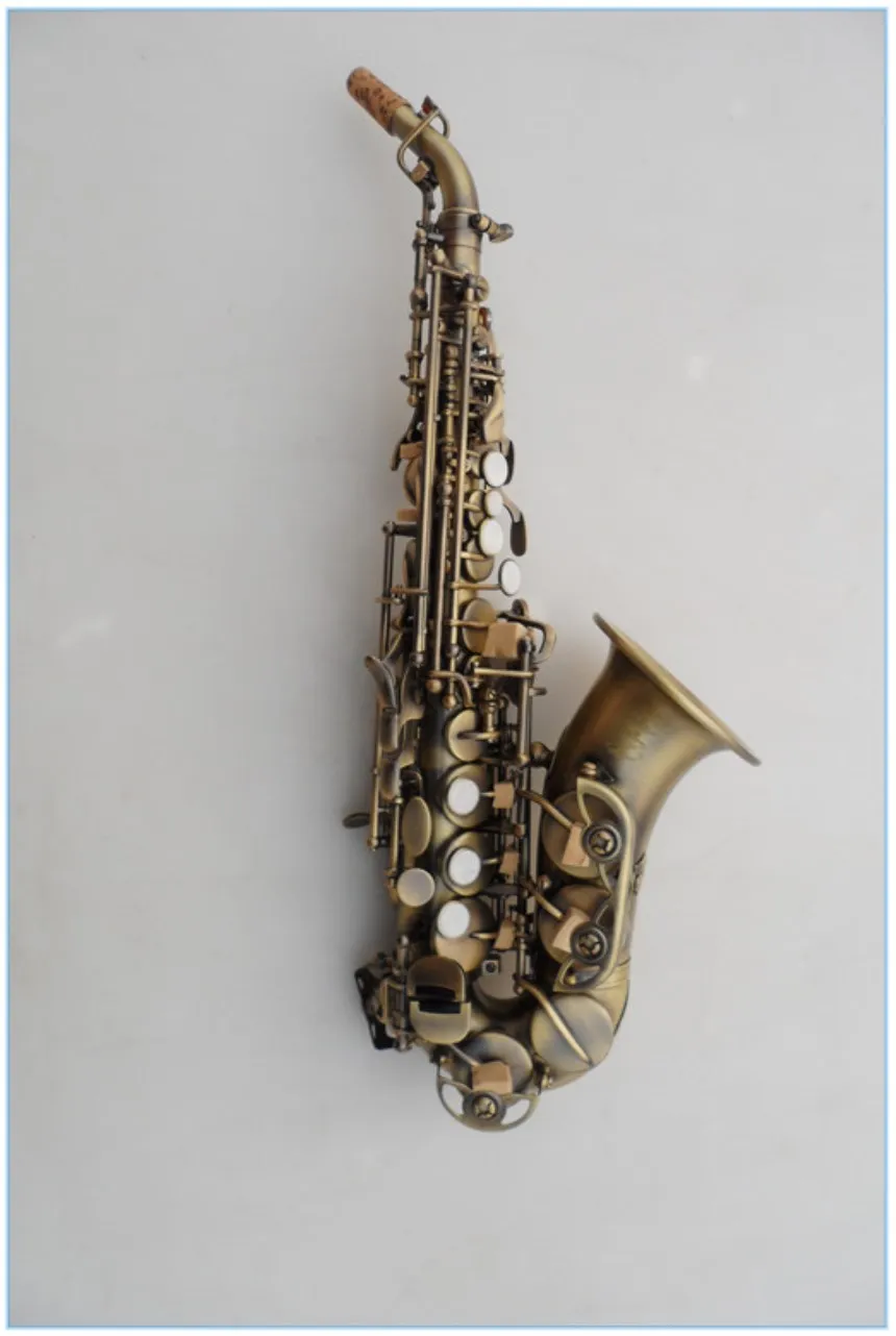

French Soprano saxophone Salma R54 B flat musical instruments bronze Antique copper Saxophone Curved saxophone Professional