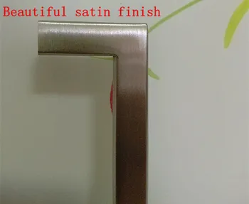 Length490mm 10mm Square Bar Stainless Steel Kitchen Door Cabinet Handle Pull Knob 193