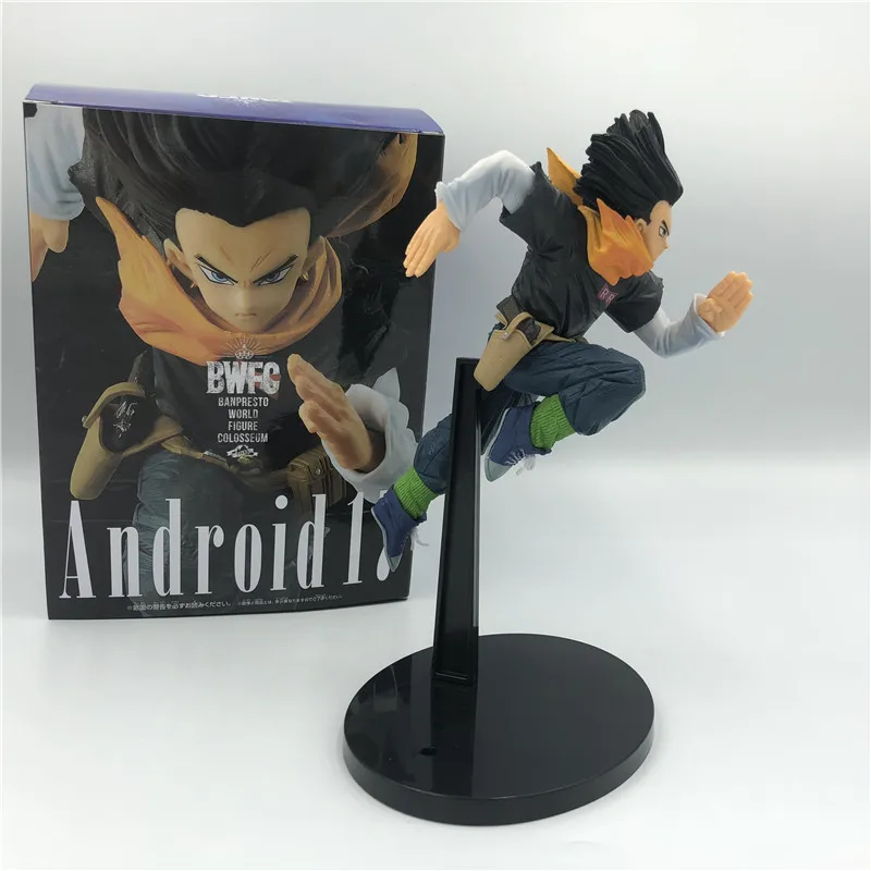 Dragon Ball Z Android 17 экшн-фигурка посыпать Ver. DBZ Goku Fighter Lazuli ПВХ Коллекция Модель 17 см