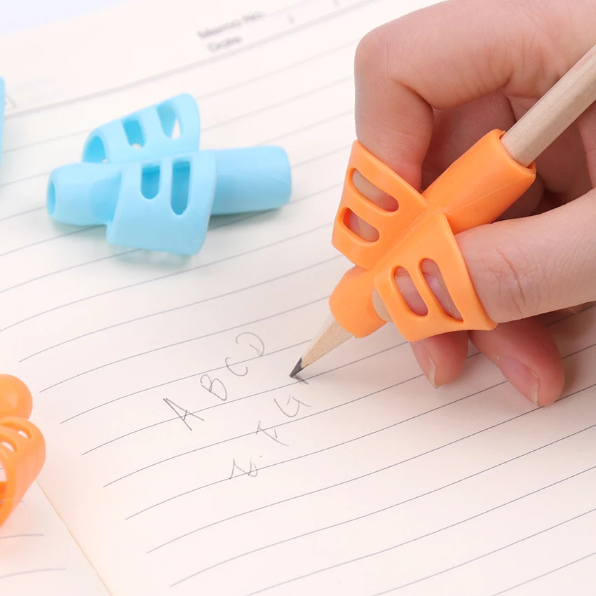 3 шт. детский держатель для карандашей и ручек захват для помощи в письме устройство для коррекции положения пальцев инструмент карандаш практика Пишущие принадлежности