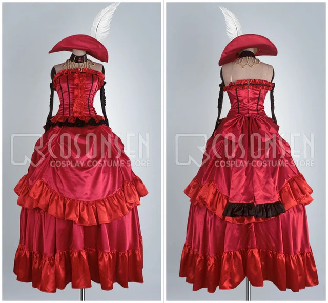 Cosplayonsen黒執事黒執事マダムレッドコスプレ衣装ドレスすべてのサイズ