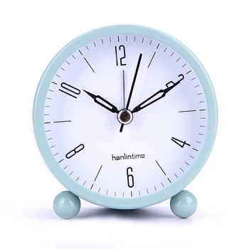 

Mechanical Alarm Clock Retro Desktop Clock Round Metal Double Bell Desk Table Digital Clock Modern Home Decor Christmas gift 096
