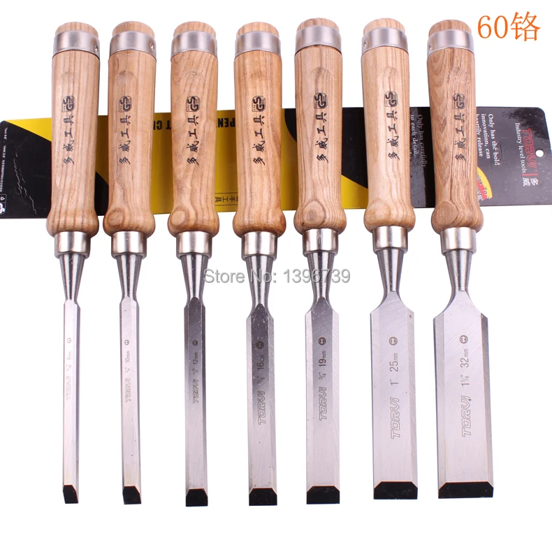 

Factory Direct7PCS genuine woodworking toolsHSS woodworking chisel Professional Hardware Wholesale Woodcarving Carving