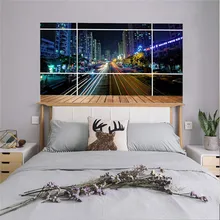 3D Наклейка на стену в центре шоссе Съемная Наклейка на стену домашний декор MU