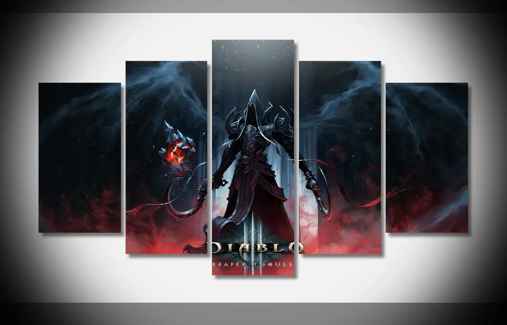 

6718 diablo iii diablo 3 reaper of souls game poster Framed Gallery wrap art print home wall decor wall picture Already to hang
