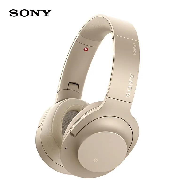 Sony bluetooth-гарнитура, наушники, беспроводные наушники, WH-H900N, громкость, с микрофоном, управление для Galaxy Note 8, XiaoMI Hua Wei - Цвет: Gold