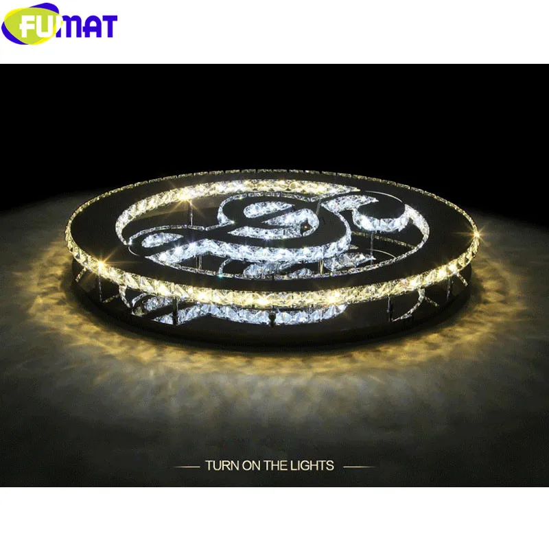 Современная художественная хрустальная потолочная лампа FUMAT Lok Fu круглый